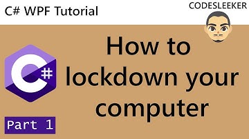 How to lockdown your pc (kiosk mode) using keyboard shortcut- Part 1 of 4