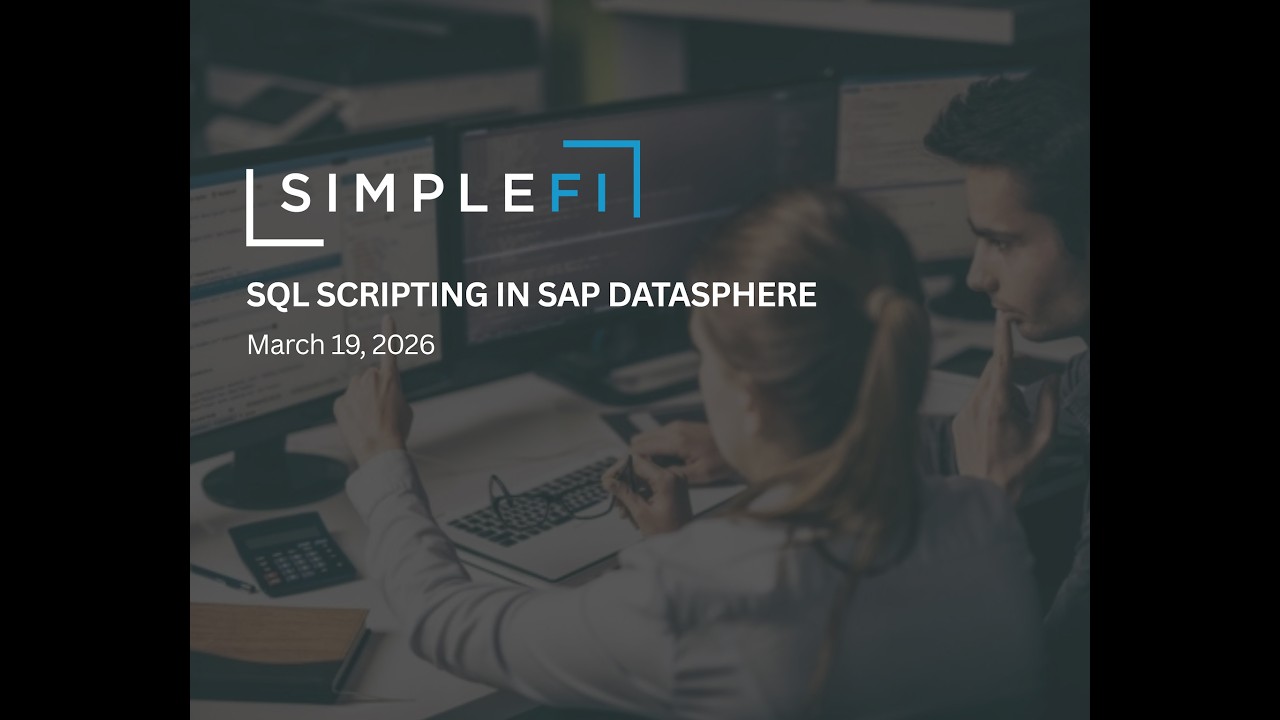 SQL Scripting in SAP Datasphere - YouTube