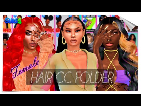 Video (1 GB+ CC FOLDER!!)|| FEMALE URBAN HAIR || 6k... - youtube