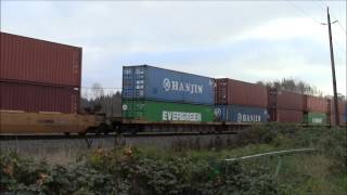 190 Cars!!! CN 103 (Intermodal) @ Chester Ave (Mission) B.C 26OCT13 C44-9W 2679 Leading