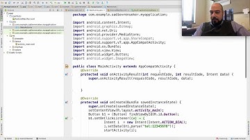 JAVA ile Android Mobil Programlama Kameradan Resim Çekmek, Implicit Intent, Part 2