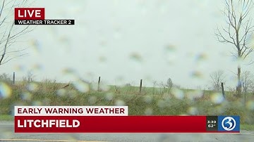 Video: Storm brings heavy rain, pea-sized hail to northwest corner
