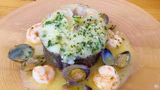 MERLUZA en Salsa con Langostinos Para Navidad 😋 Receta ¡MUY FÁCIL! - GUILLE RODRIGUEZ