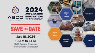 ABCO Automation Innovation 2024 - Trade Show Announcement!