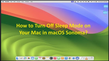 How to Turn Off Sleep Mode on Your Mac in macOS Sonoma?