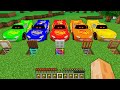 SECRET UNDERGROUND BASE COLORED MCQUEEN EXE vs COLORED CHOO CHOO CHARLES in Minecraft Gameplay