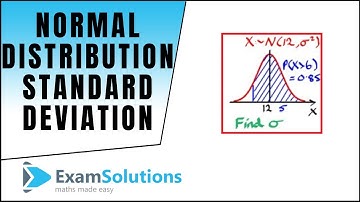 Normal Distribution | Finding the Standard Deviation using tables or calculator