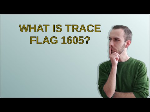 What is trace flag 1605?