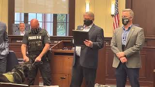 K9 Mattis Alpharetta City Council Proclamation