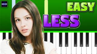 Olivia Rodrigo - less - EASY Piano Tutorial