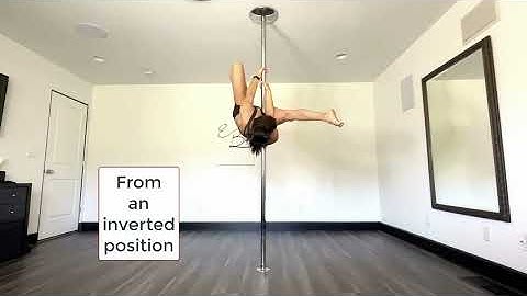 How to Smoothly transition from the pole to the floor  - Pole Dancing Tutorials by ElizabethBfit