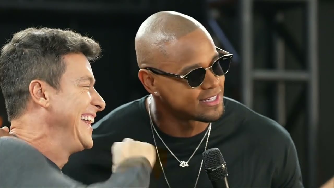 Léo Santana no Hora do Faro: Faro realiza o sonho de dois fãs mirins em conhecer o cantor