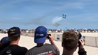 Blue Angels Burner 270! followed by the solo pilots rejoining the diamond formation!