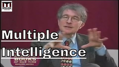 What is multiple intelligence theory? Howard Gardner and the Theory of Multiple Intelligicence