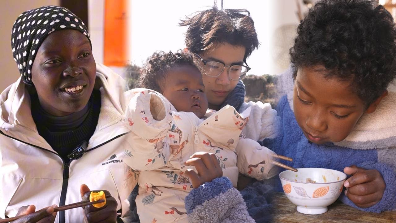 It was just me and the kids at home for lunch, my son and nephew came to help with the cooking