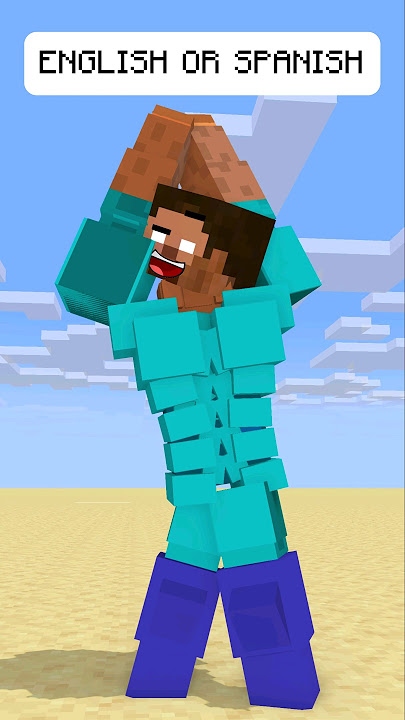 HELP Herobrine Wins The English Or Spanish #friendship #shorts #trending #anime