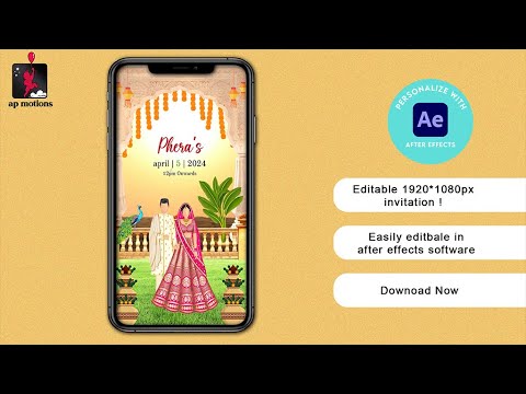 AE 136 | WEDDING INVITATION | AFTER EFFECTS PROJECT | DOWNLOAD NOW