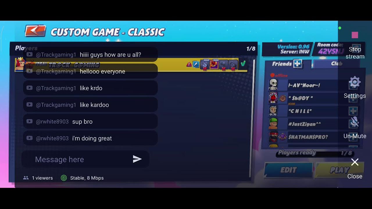 Stumble Guys Live🔴|BD Teams&Classic|INW 0.96|🥰