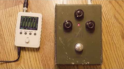 EHX / Sovtek Tall Font Green Russian Big Muff! Oscilloscope + sound demo