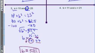 Unit 8 Notes 6 Part I: Pythagorean Theorem