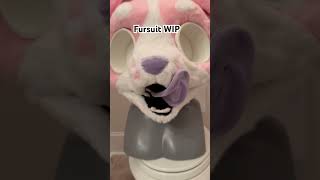 This premade partial will be up for auction once it’s completed. #fursuit #fursuitmaking #furries