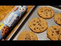How to make pillsbury cookie dough  chocolate chip cookies