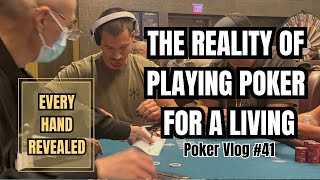 Thinking about PLAYING POKER FOR A LIVING? Watch this // poker vlog #41