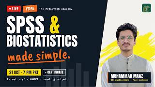 SPSS & Biostatistics Made Simple 📊 | FREE Live Workshop | The MetaSynth Academy