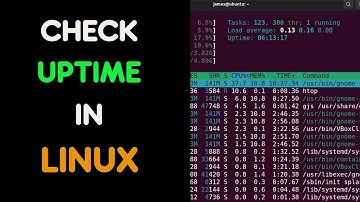 How  to check uptime on Linux