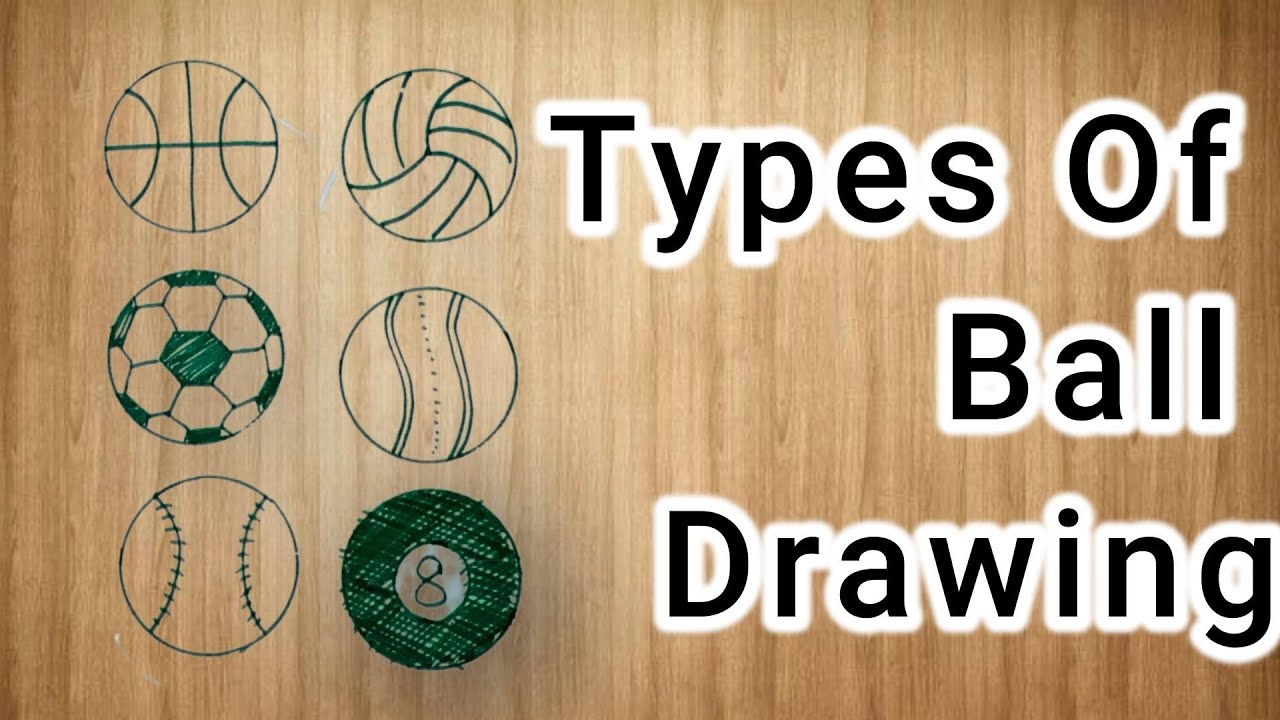 Type Of Balls Drawing Full Video 🎨 Satisfying Ball Shading Technique ...