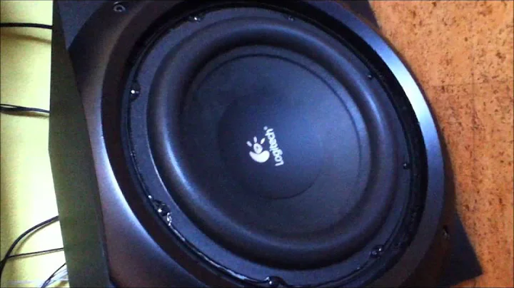 Logitech Z-5500 Sound System Bass Test 65% Volume