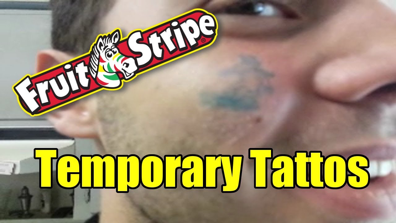 So I got Fruit Stripe gum the other day The tattoos are just as  disappointing as I remember  rfunny