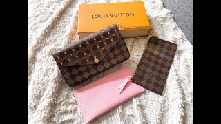 Unboxing the new Louis Vuitton Felicie pochette DE studs special