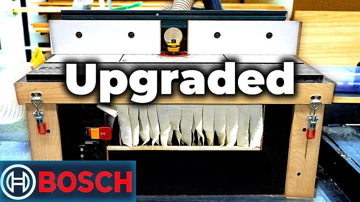UPGRADING my Bosch Router Table | Improving Dust Collection & Accessibility
