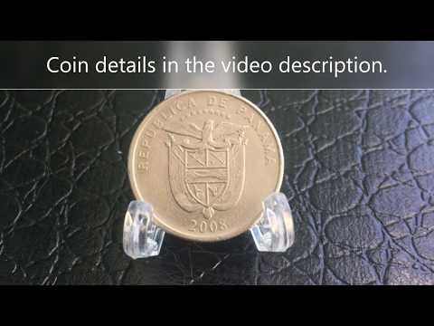 Scarce Coin from Panama Un Cuarto de balboa 2008