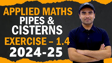Pipes & Cisterns Class 12 Applied Maths Chapter 1 | Ex 1.4 Class 12 Applied Maths Pipes & Cisterns