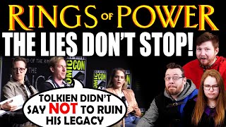 THE LIES DON'T STOP! Rings of Power interviews reveal show runner's LIES AND BIAS