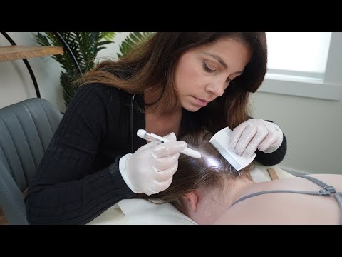 ASMR Ear Cleaning, Hairline Therapy 
