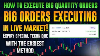 How to execute big quantity orders in any trade|Big order executing in live trade-By TradeLikeBerlin screenshot 4