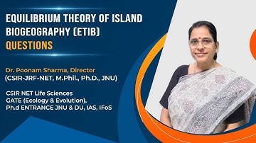 A short quiz on Equilibrium Theory of Island Biogeography {ETIB} #csirnetlifescience #jrfnet
