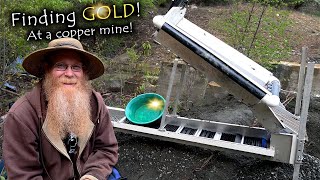 Looking for gold at a copper mine!