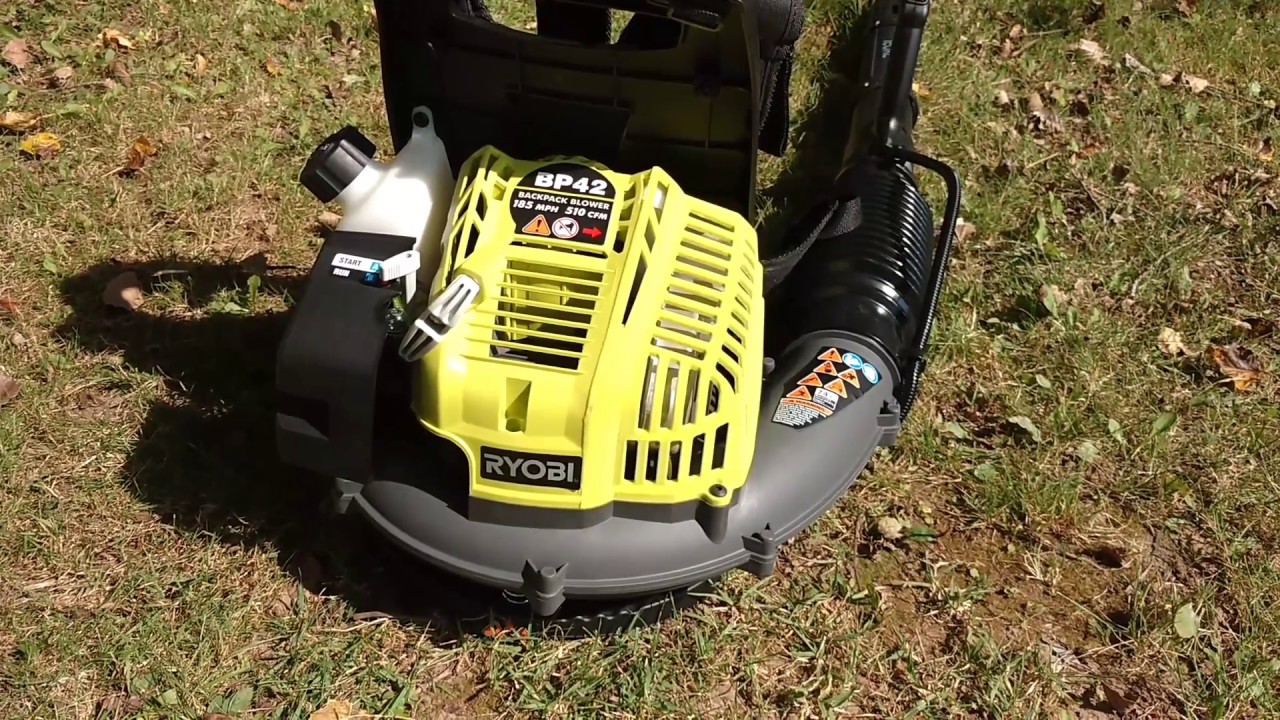 Worlds Most Powerful Leafblower!! The Ryobi BP42's First Startup YouTube