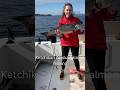 First Time Fishing Alaska &amp; She Hooks THIS! 🎣 #shorts #alaska #fishing #alaskacruise #ketchikan