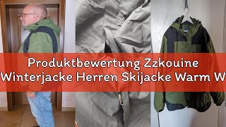 Produktbewertung Zzkouine Winterjacke Herren Skijacke Warm Wasserdicht Outdoor jacken für Männer Win