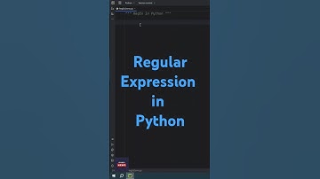Regular Expression in Python #shorts #python