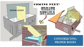 HOW TO PROPERLY CONSTRUCT ROOFS in your SKETCHUP model PART 1