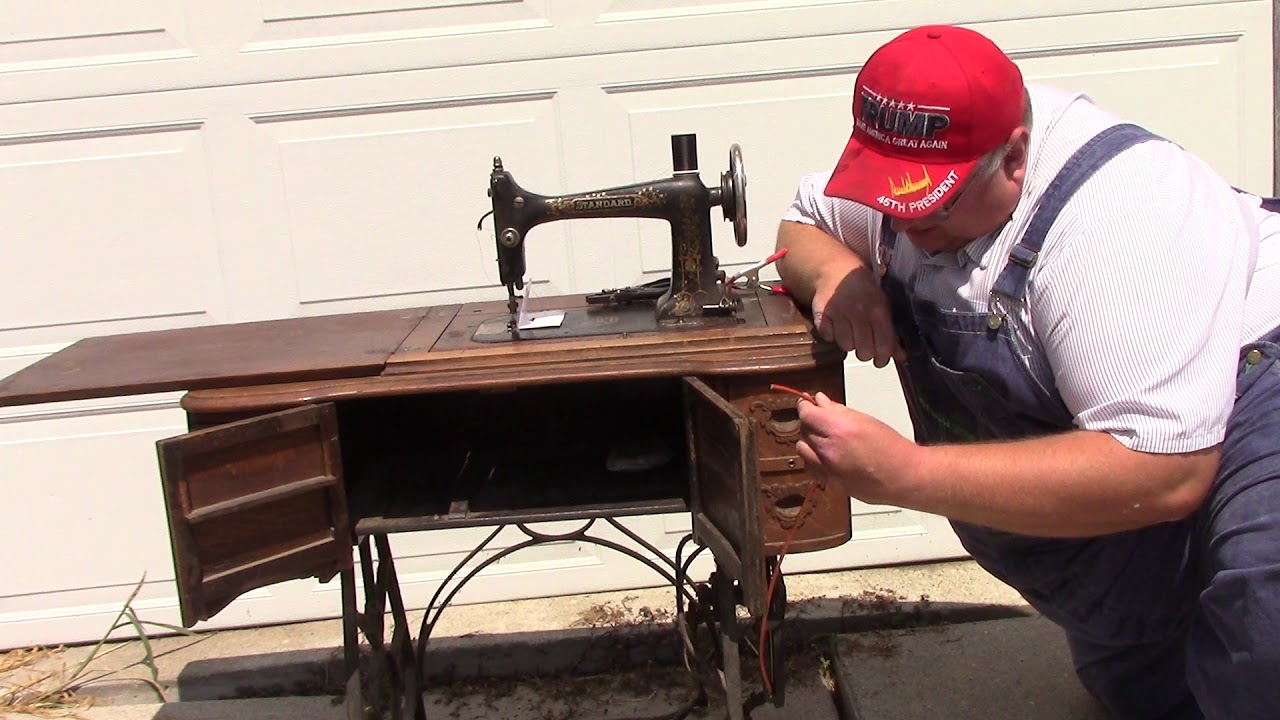 sewing machine treadle belt tool demonstration and review YouTube