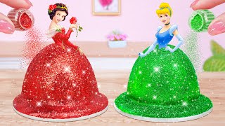 Fancy Pull me up Cake  How To Make Two Beautiful Miniature Disney Princess Cake Mini Cakes Idea