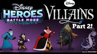VILLAINS TEAM PART 2 - Disney Heroes: Battle Mode - Randall, Davy, Queen of Hearts, Magica, Drakken
