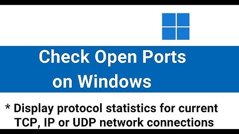 How to check open ports on windows computer | Netstat commands | Check port number in use or free